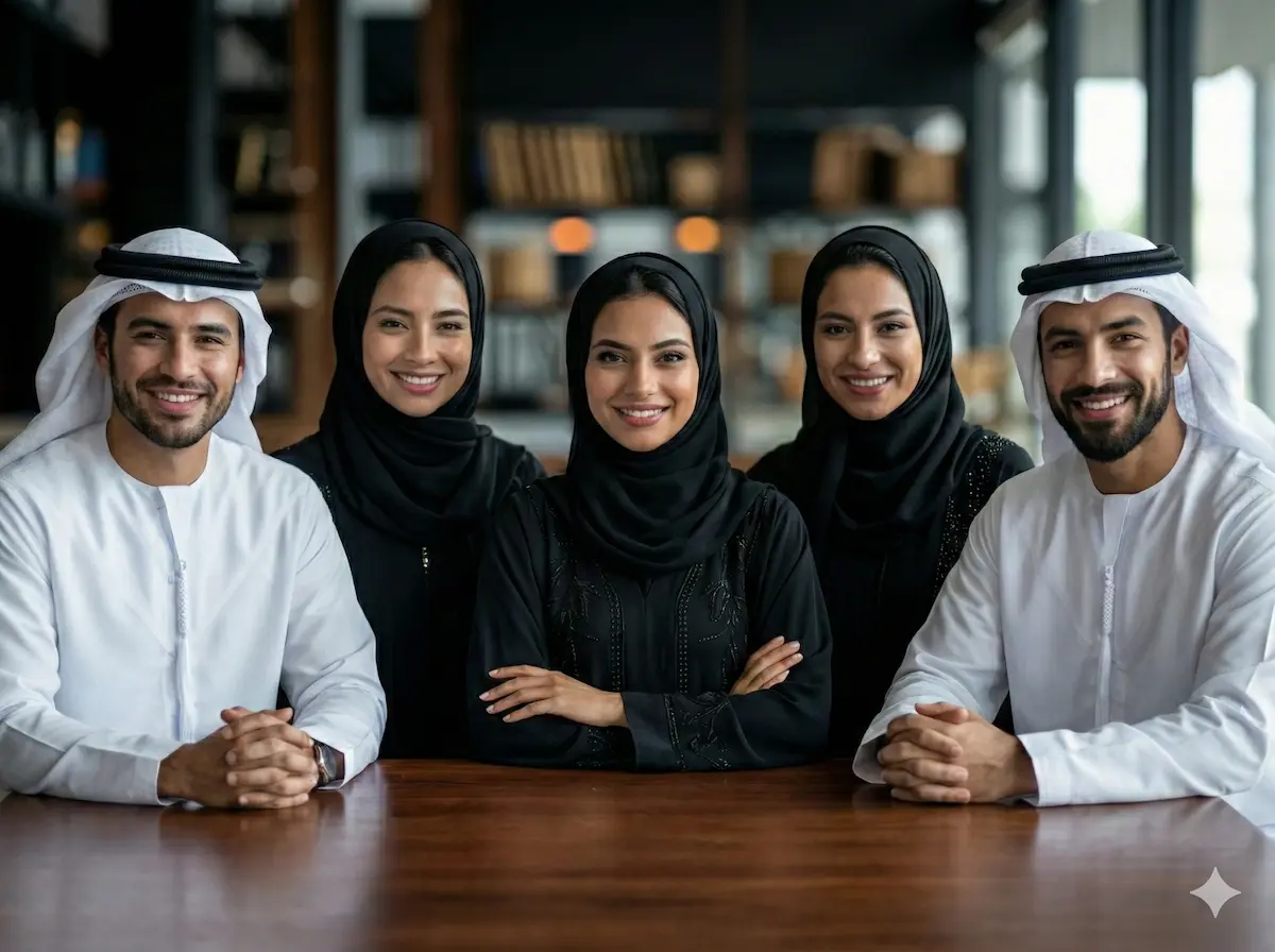Professional team of Emirati digital transformation specialists and technology experts representing Inspired Technology in Abu Dhabi